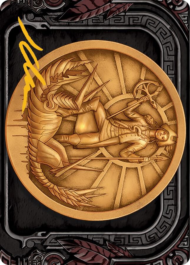 Captain Lannery Storm Art Card Gold Stamped Signature 73 (Art Series: March of the Machine)  | Good Games Modbury