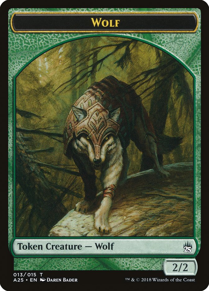 Wolf Token [Masters 25 Tokens] | Good Games Modbury