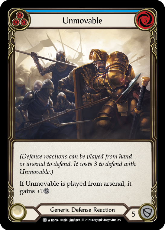 Unmovable (Blue) [U-WTR214] (Welcome to Rathe Unlimited)  Unlimited Rainbow Foil | Good Games Modbury