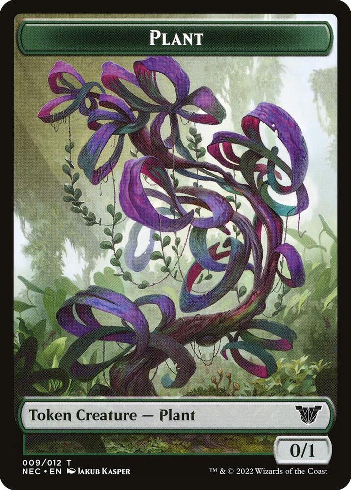 Plant // Treasure Double Sided Token 9 // 17 (Commander: Kamigawa: Neon Dynasty)  | Good Games Modbury
