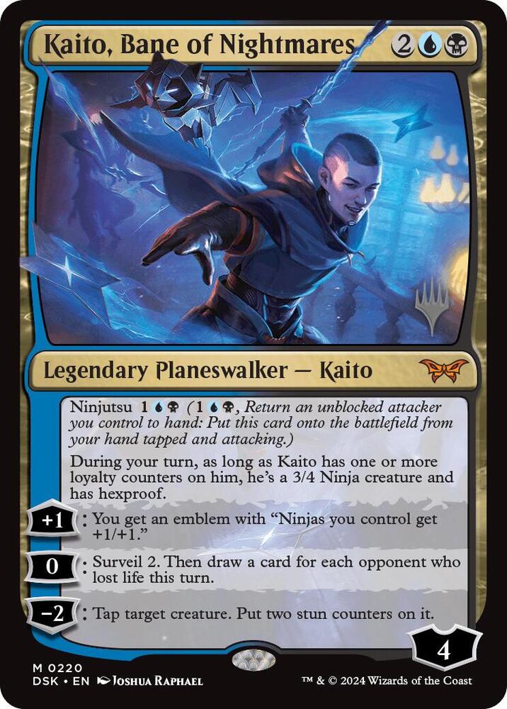 Kaito, Bane of Nightmares 220 (Promo Pack: Duskmourn: House of Horror)  - Foil | Good Games Modbury