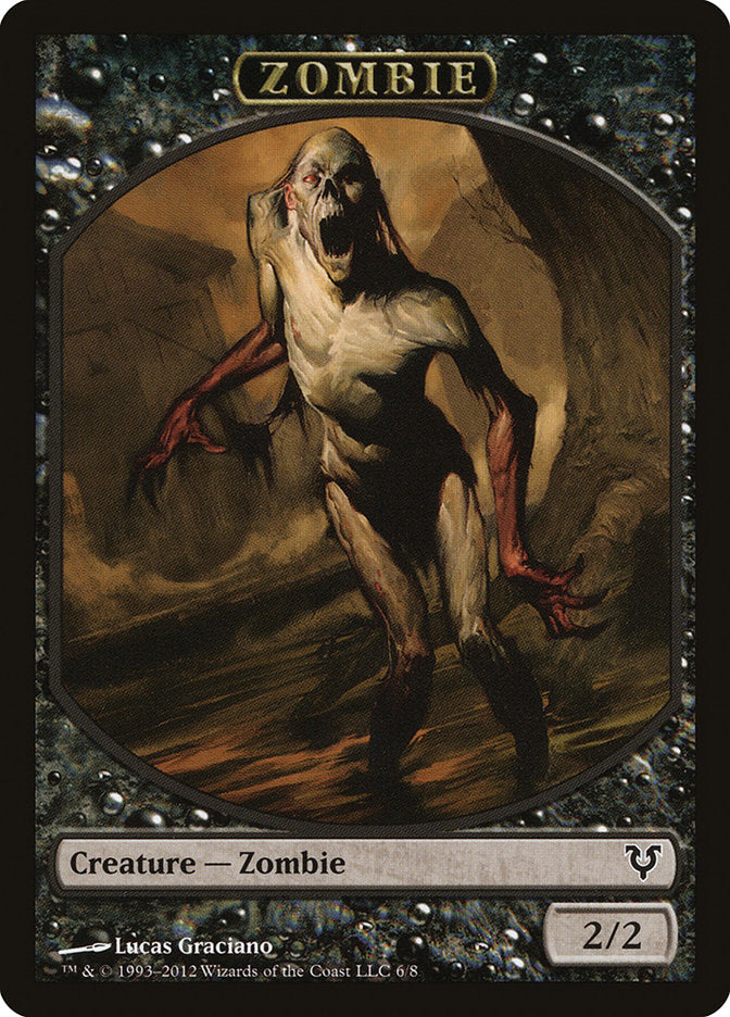 Zombie Token [Avacyn Restored Tokens] | Good Games Modbury
