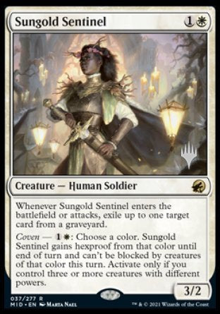 Sungold Sentinel (Promo Pack) [Innistrad: Midnight Hunt Promos] | Good Games Modbury