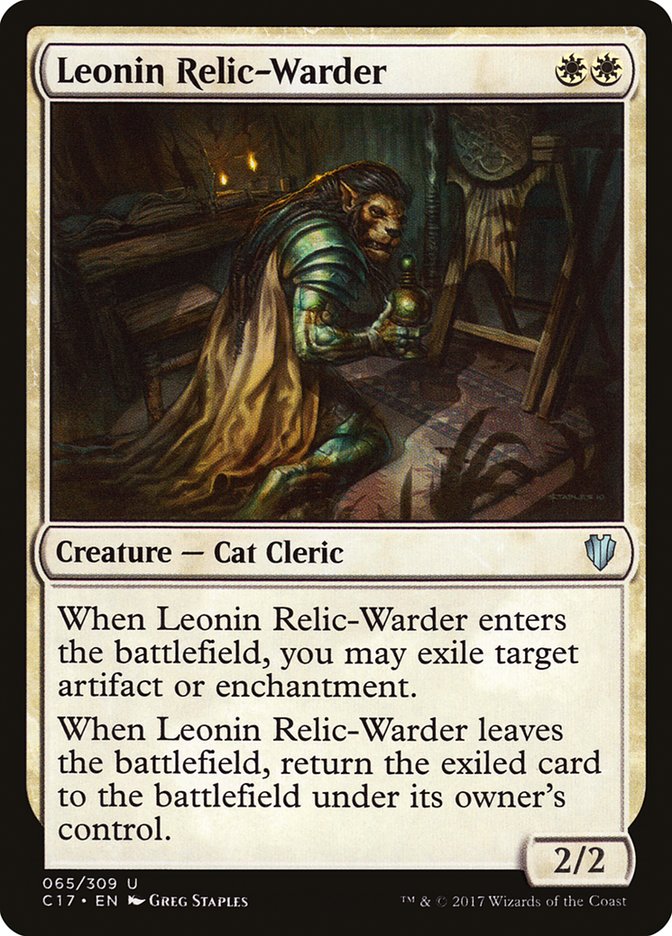 Leonin Relic-Warder 65/309 (Commander 2017)  | Good Games Modbury