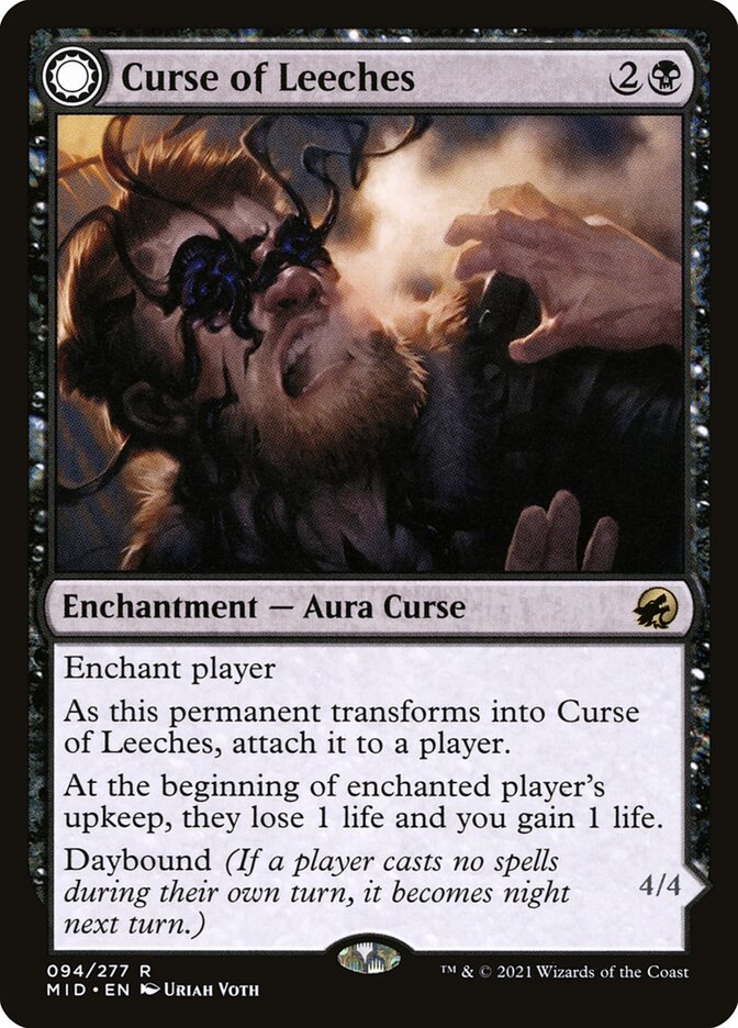 Curse of Leeches // Leeching Lurker 94/277 (Innistrad: Midnight Hunt)  | Good Games Modbury