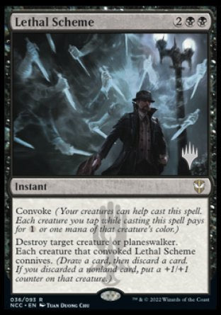 Lethal Scheme (Promo Pack) [Streets of New Capenna Commander Promos] | Good Games Modbury