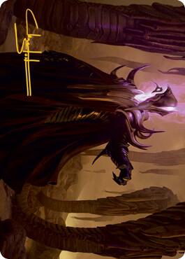 Extus Oriq Overlord Art Card Gold Stamped Signature 26 (Art Series: Strixhaven)  | Good Games Modbury