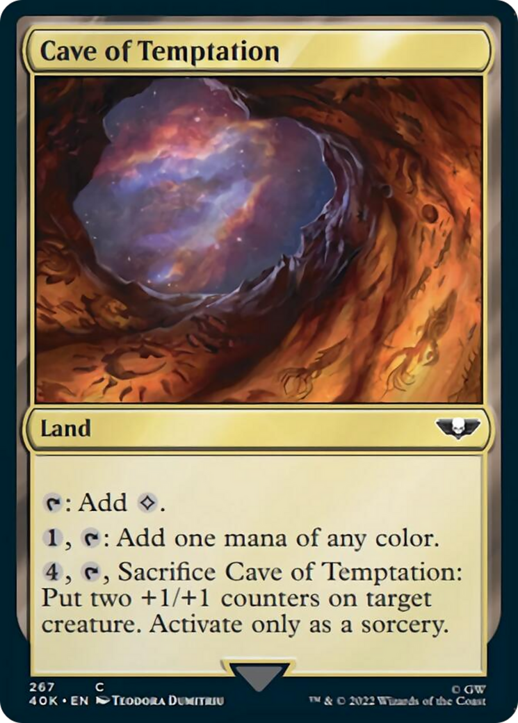 Cave of Temptation (Surge Foil) [Universes Beyond: Warhammer 40,000] | Good Games Modbury