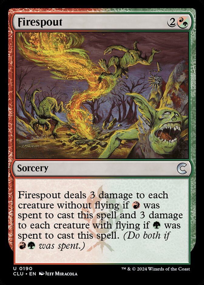 Firespout 190/284 (Ravnica: Clue Edition)  | Good Games Modbury
