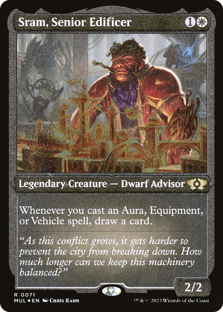 Sram, Senior Edificer (Foil Etched) [Multiverse Legends] | Good Games Modbury