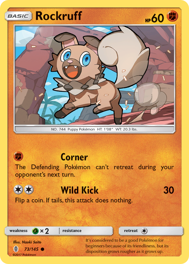 Rockruff (73/145) [Sun & Moon: Guardians Rising] | Good Games Modbury