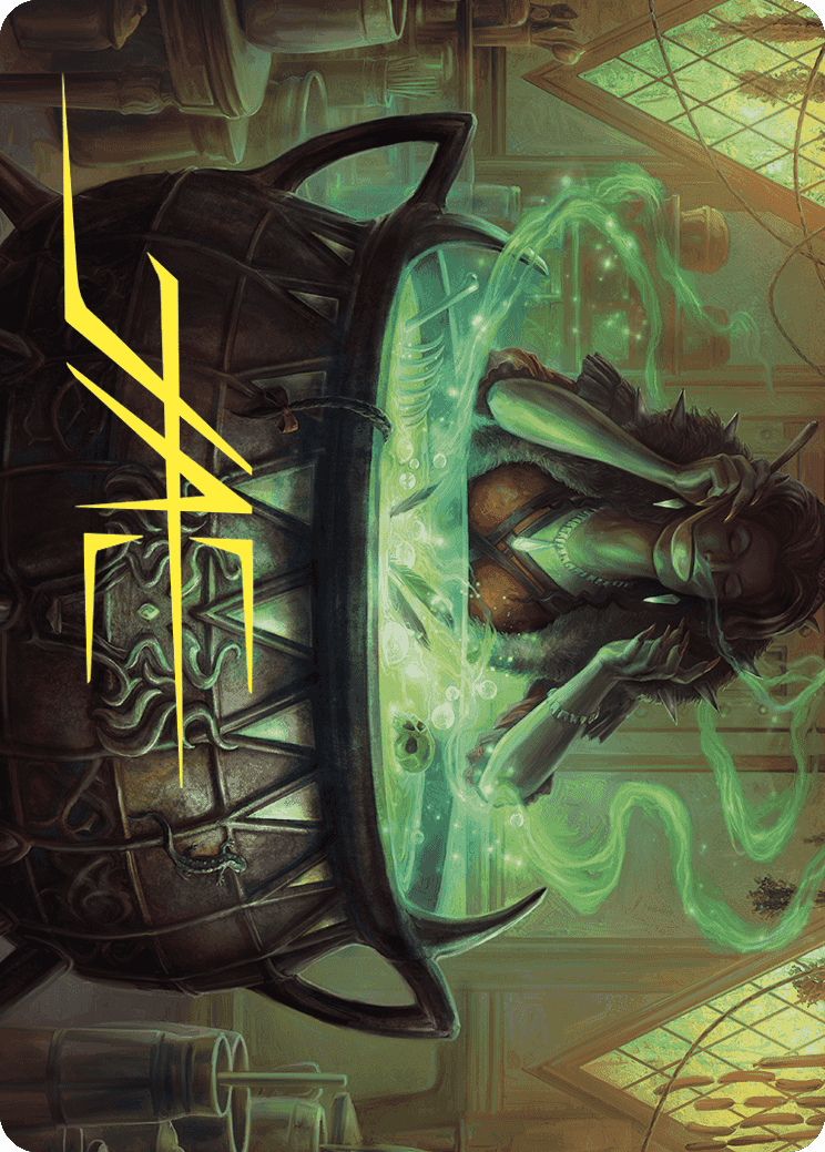 Agatha's Soul Cauldron Art Card (Gold-Stamped Signature) [Wilds of Eldraine Art Series] | Good Games Modbury