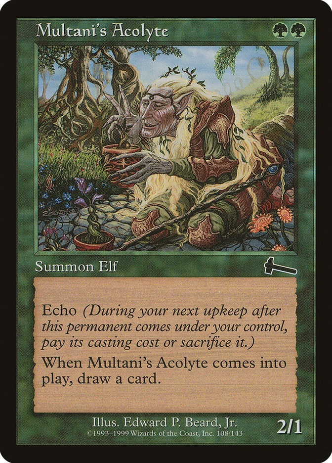 Multani's Acolyte 108/143 (Urza's Legacy)  - Foil | Good Games Modbury