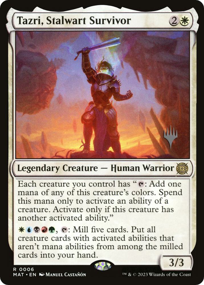 Tazri Stalwart Survivor 6p/8 (Promo Pack: The Lost Caverns of Ixalan)  | Good Games Modbury