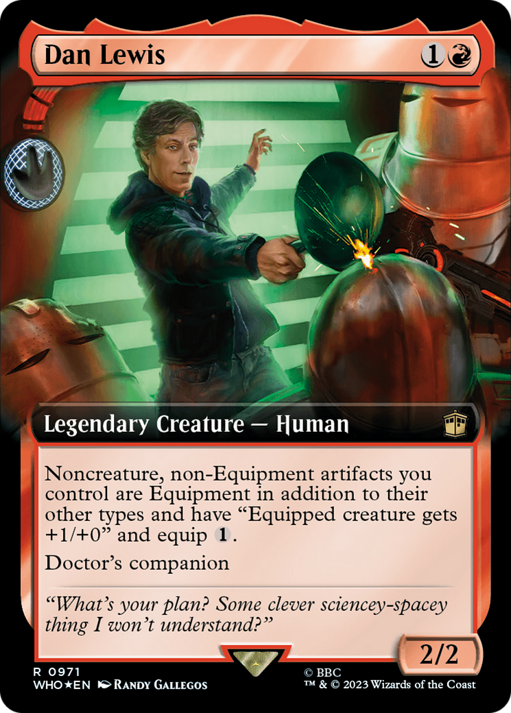 Dan Lewis (Extended Art) (Surge Foil) [Doctor Who] | Good Games Modbury