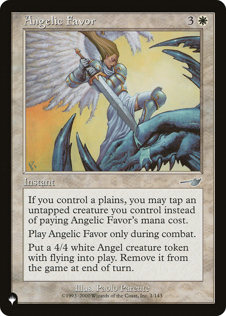 Angelic Favor [The List Reprints] | Good Games Modbury