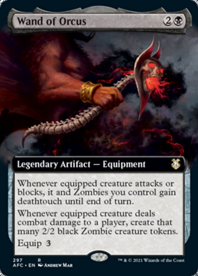 Wand of Orcus (Extended Art) [Dungeons & Dragons: Adventures in the Forgotten Realms Commander] | Good Games Modbury