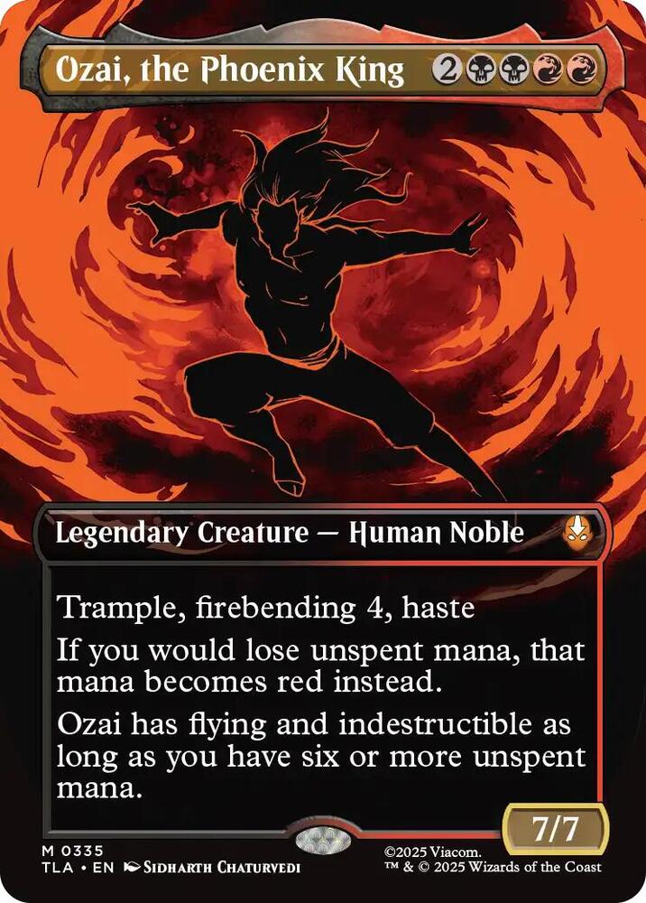 Ozai, the Phoenix King 335/286 (Avatar: The Last Airbender)  - Borderless Foil | Good Games Modbury