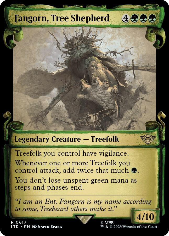 Fangorn, Tree Shepherd 617 (Universes Beyond: The Lord of the Rings: Tales of Middle-earth)  - Showcase Scroll Foil | Good Games Modbury