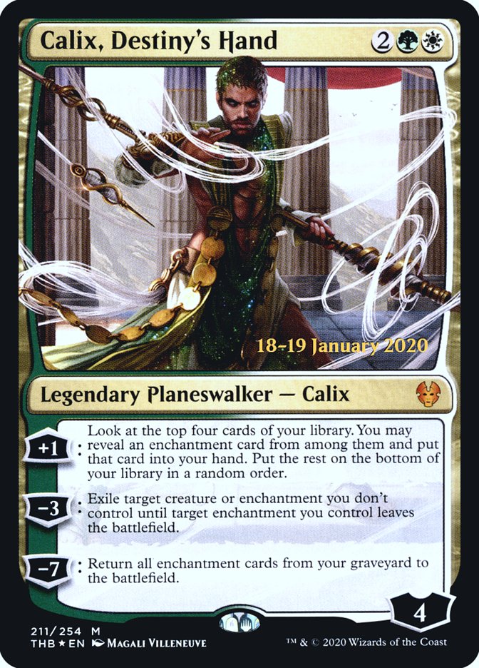 Calix, Destiny's Hand [Theros Beyond Death Prerelease Promos] | Good Games Modbury