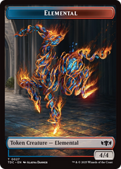 Elemental (0027) // Monk Double-Sided Token [Tarkir: Dragonstorm Commander Tokens] | Good Games Modbury