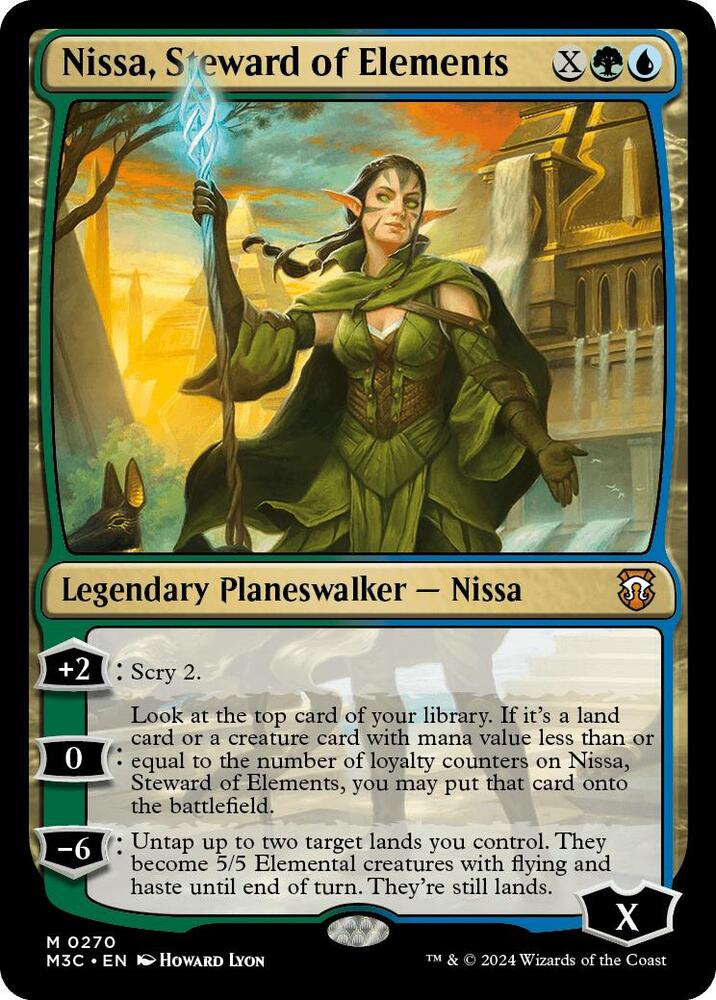 Nissa, Steward of Elements 270/411 (Commander: Modern Horizons 3)  - Ripple Foil | Good Games Modbury