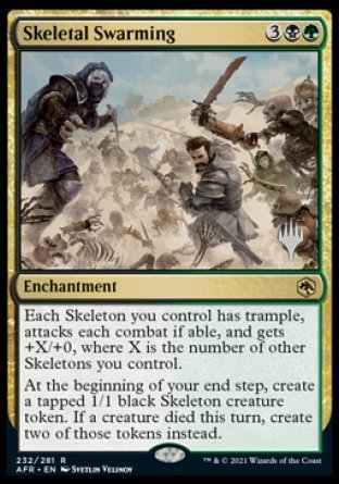 Skeletal Swarming (Promo Pack) [Dungeons & Dragons: Adventures in the Forgotten Realms Promos] | Good Games Modbury