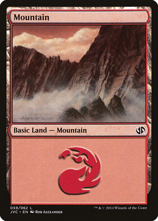 Mountain (61) [Duel Decks Anthology] | Good Games Modbury