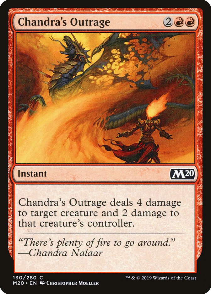 Chandra's Outrage [Core Set 2020] | Good Games Modbury