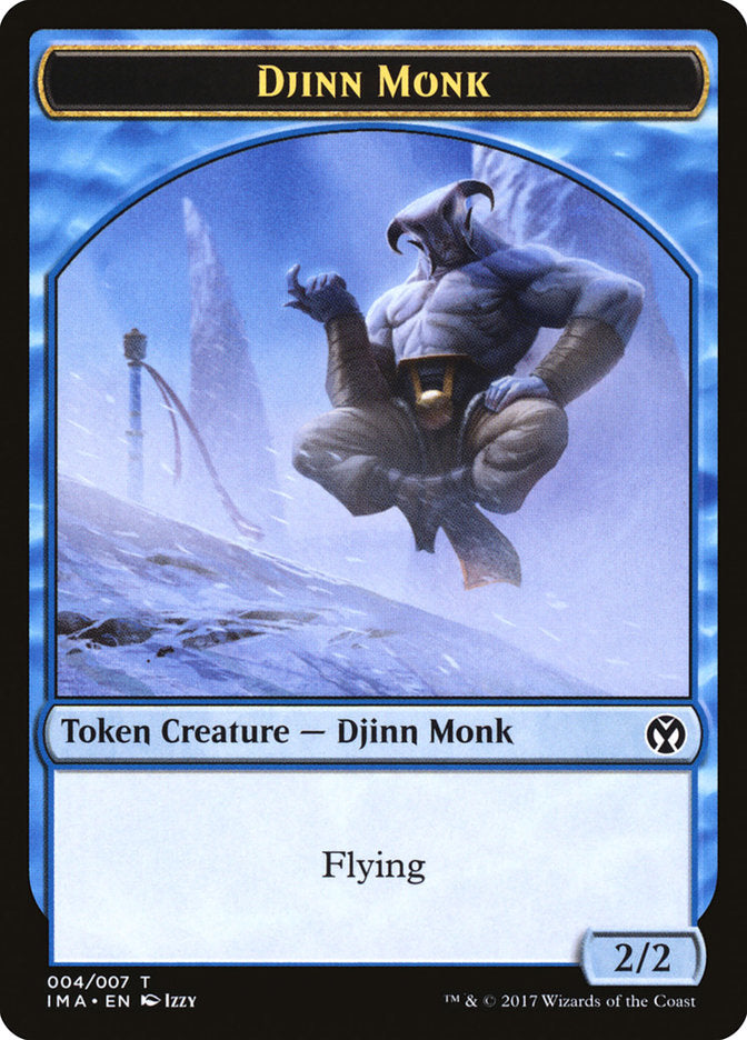 Djinn Monk Token [Iconic Masters Tokens] | Good Games Modbury