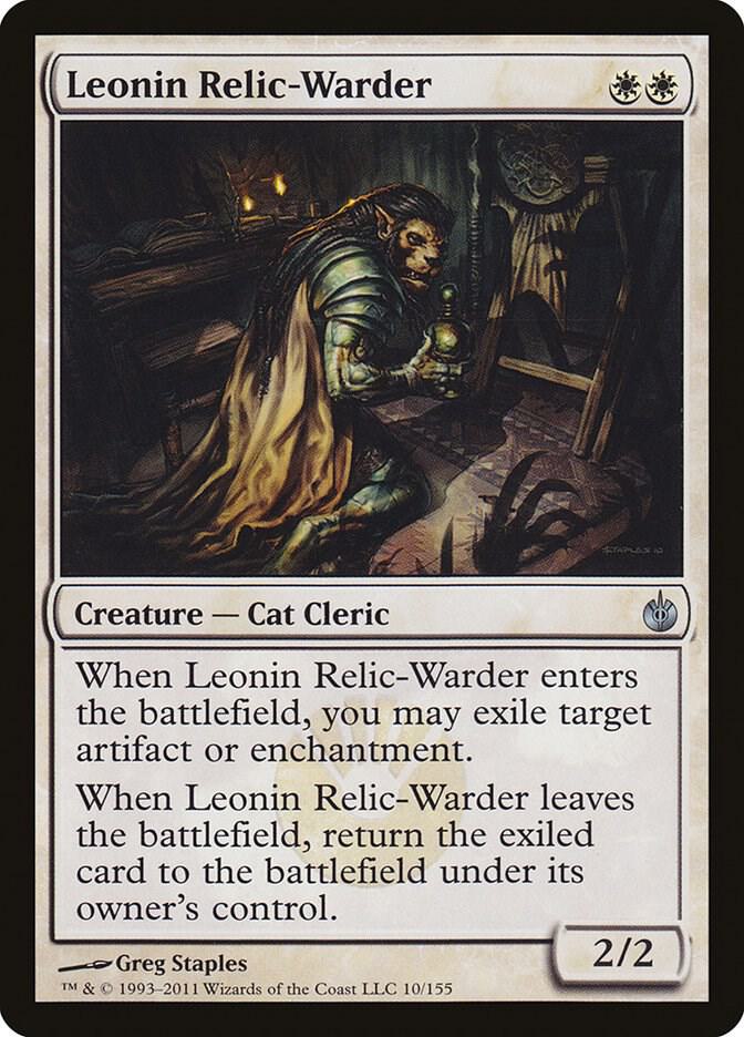 Leonin Relic Warder 10/155 (Mirrodin Besieged)  | Good Games Modbury