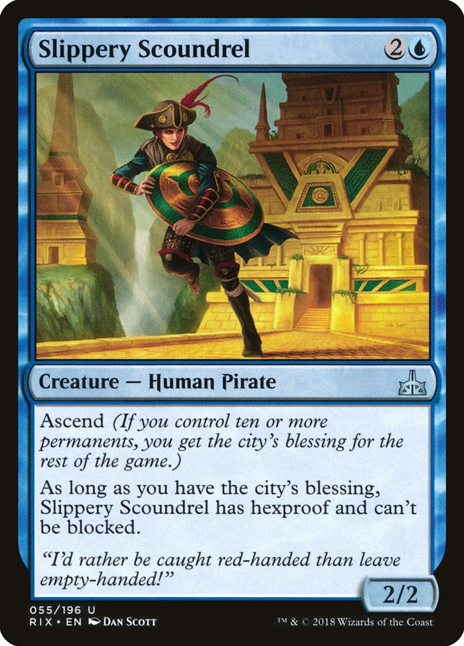 Slippery Scoundrel 55/196 (Rivals of Ixalan)  | Good Games Modbury