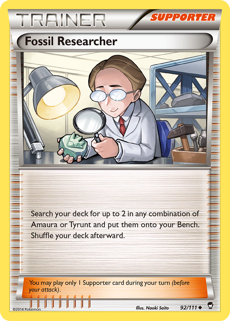 Fossil Researcher (92/111) [XY: Furious Fists] | Good Games Modbury