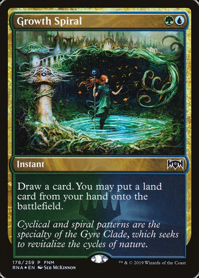 Growth Spiral (FNM) [Ravnica Allegiance Promos] | Good Games Modbury