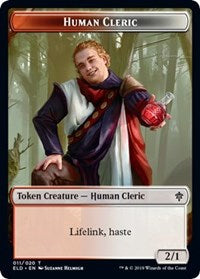 Human Cleric // Food (17) Double-Sided Token [Throne of Eldraine Tokens] | Good Games Modbury