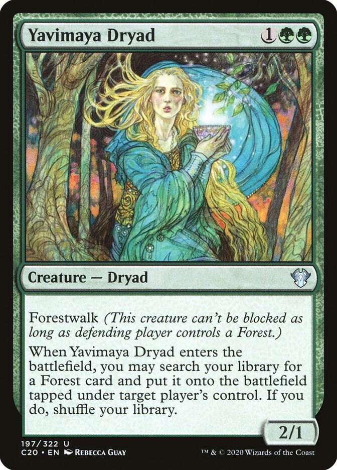 Yavimaya Dryad 197/322 (Commander 2020)  | Good Games Modbury