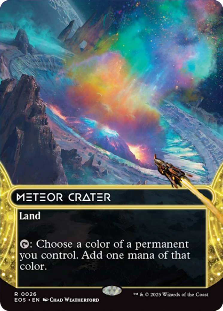 Meteor Crater (0026) (Borderless) [Edge of Eternities: Stellar Sights] | Good Games Modbury