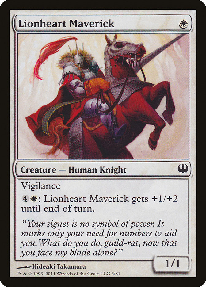 Lionheart Maverick 3/81 (Duel Decks: Knights vs. Dragons)  | Good Games Modbury