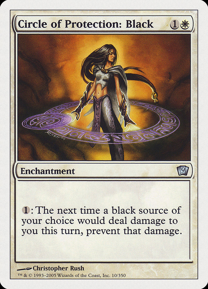 Circle of Protection: Black 10/350 (9th Edition)  | Good Games Modbury