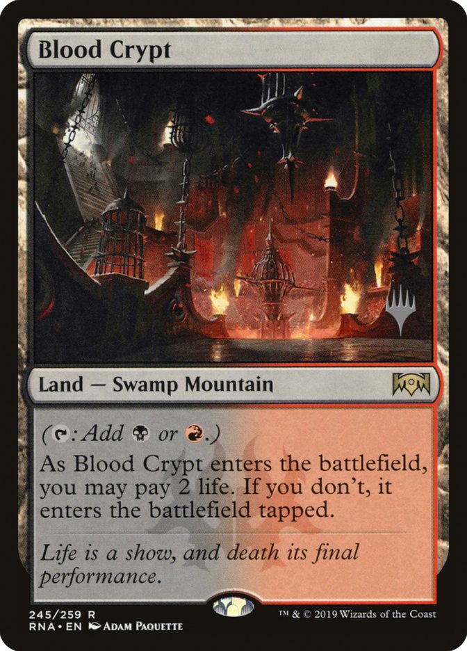 Blood Crypt (Promo Pack) [Ravnica Allegiance Promos] | Good Games Modbury