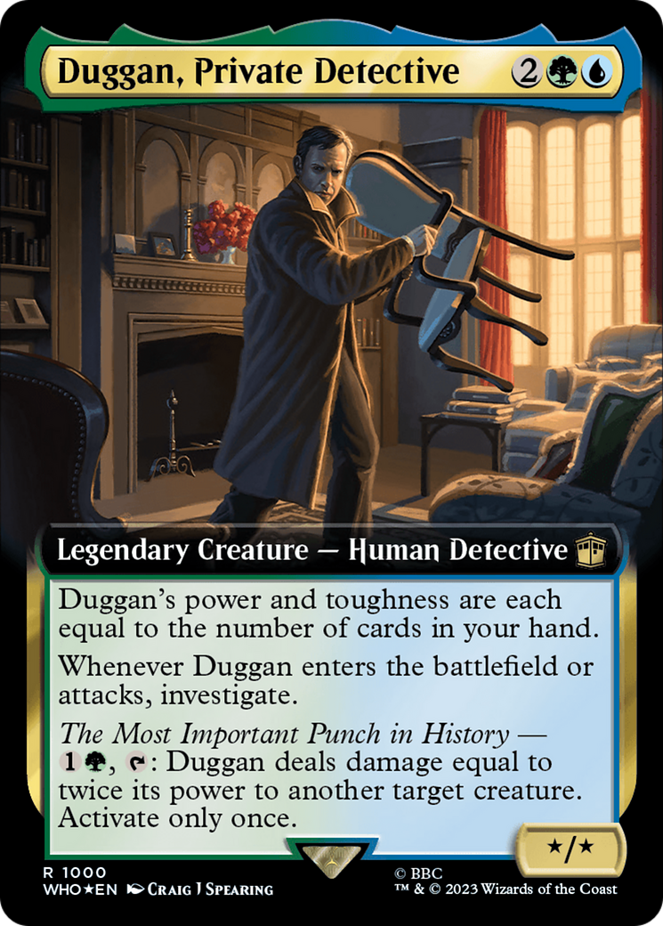 Duggan, Private Detective (Extended Art) (Surge Foil) [Doctor Who] | Good Games Modbury