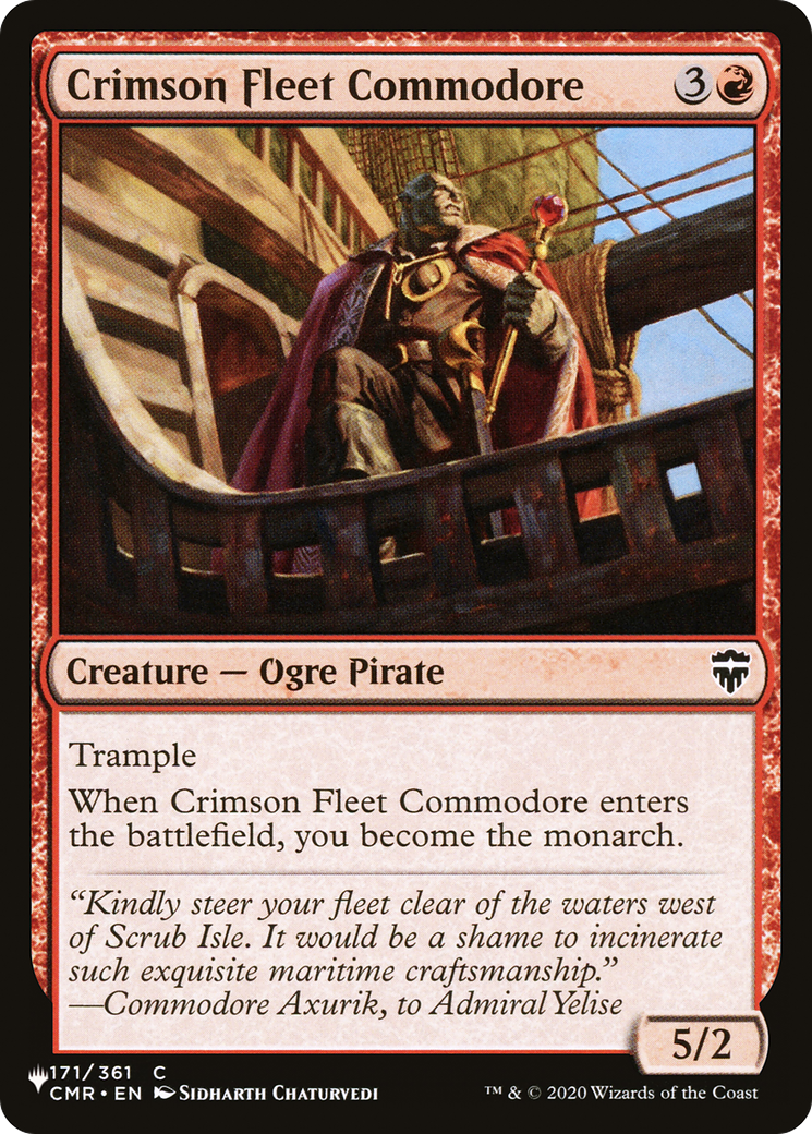Crimson Fleet Commodore [The List Reprints] | Good Games Modbury