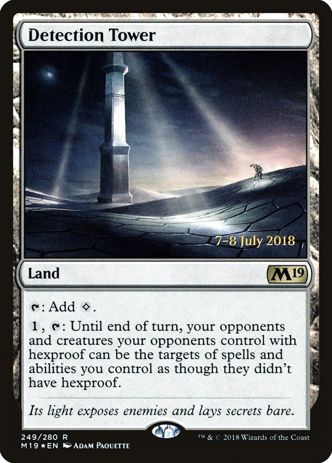 Detection Tower [Core Set 2019 Prerelease Promos] | Good Games Modbury