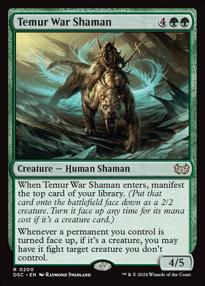 Temur War Shaman 200/40 (Commander: Duskmourn: House of Horror)  | Good Games Modbury