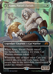 Ajani, Nacatl Pariah // Ajani, Nacatl Avenger (Borderless) (Textured Foil) [Modern Horizons 3] | Good Games Modbury