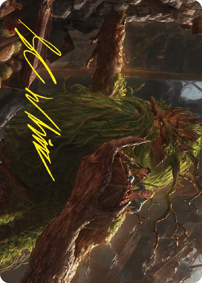 Treebeard Gracious Host Art Card Gold Stamped Signature 67 (Art Series: Universes Beyond: The Lord of the Rings: Tales of Middle-earth)  | Good Games Modbury