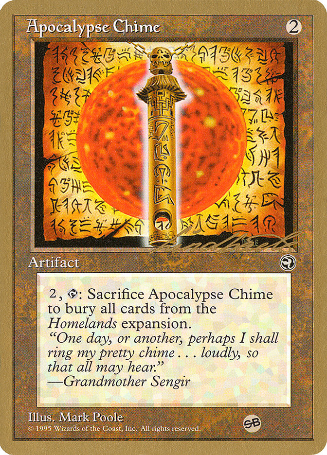 Apocalypse Chime (Leon Lindback) (SB) [Pro Tour Collector Set] | Good Games Modbury