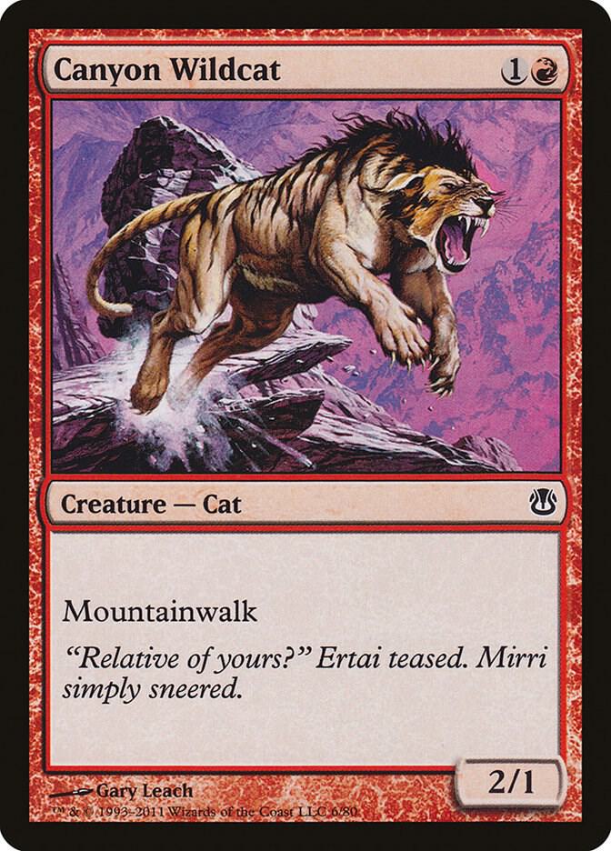 Canyon Wildcat 6/80 (Duel Decks: Ajani vs. Nicol Bolas)  | Good Games Modbury
