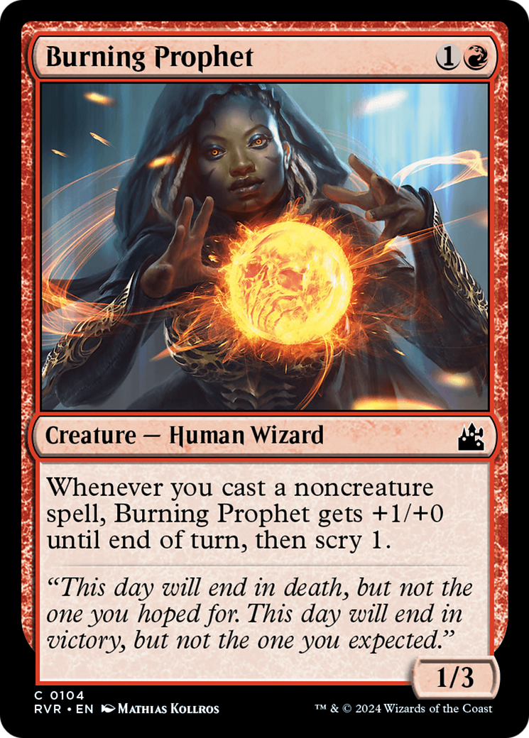 Burning Prophet [Ravnica Remastered] | Good Games Modbury