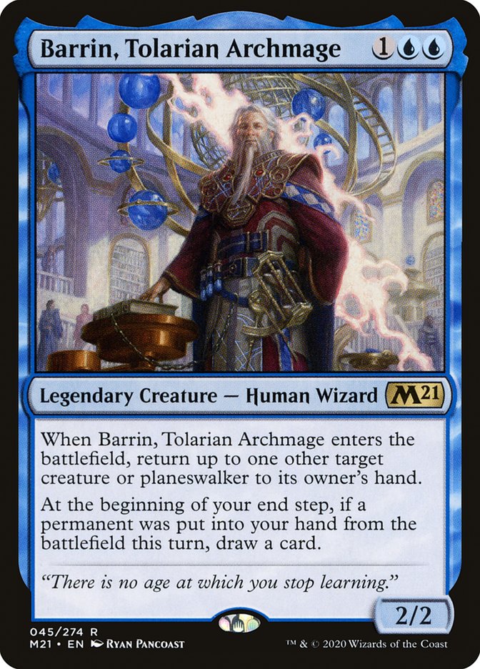 Barrin, Tolarian Archmage [Core Set 2021] | Good Games Modbury